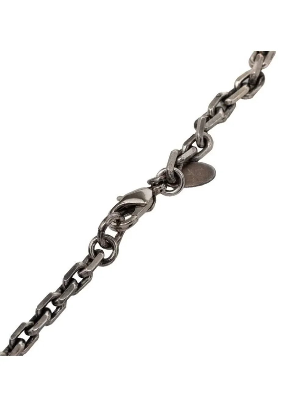 Chanel CC Logo Chain Pendant Silver Metal